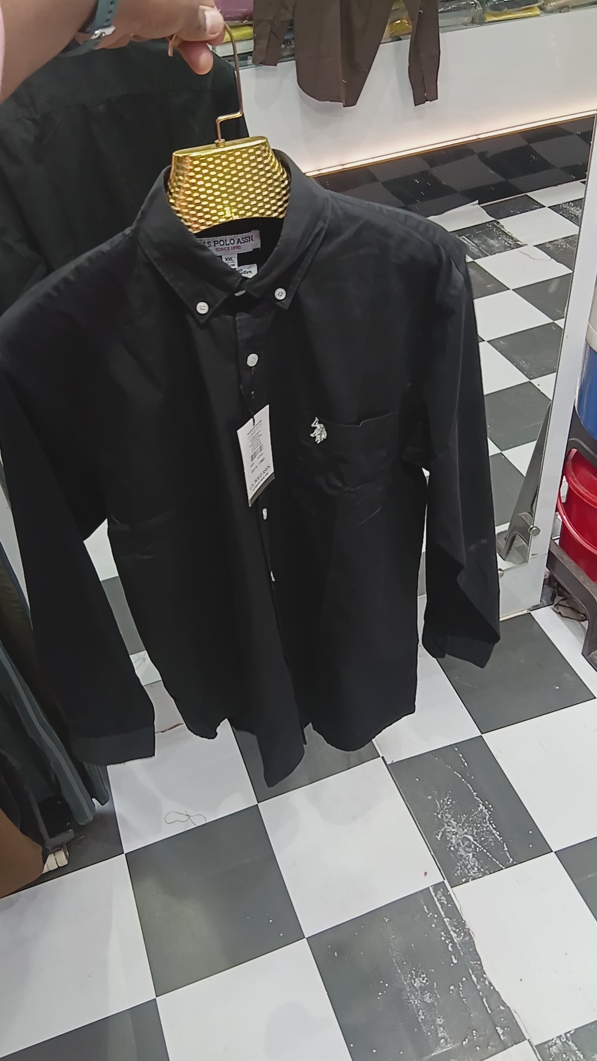 Black cotton shirt